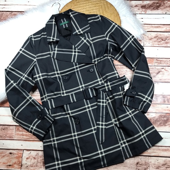 Ralph Lauren plaid peacoat